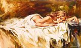 Andrew Atroshenko Canvas Paintings - Intimate Thoughts